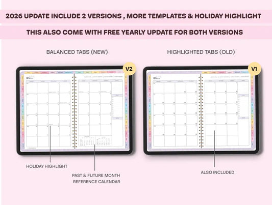 All-in-One Digital Planner 2026, 2027, 2028 Digital Planner, Digital Journal, Digital Goodnotes Template, Weekly, Daily Planner, Notability