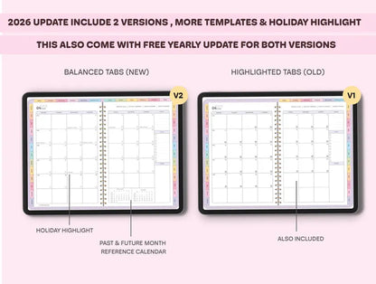 All-in-One Digital Planner 2026, 2027, 2028 Digital Planner, Digital Journal, Digital Goodnotes Template, Weekly, Daily Planner, Notability