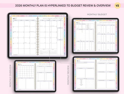 All-in-One Digital Planner 2026, 2027, 2028 Digital Planner, Digital Journal, Digital Goodnotes Template, Weekly, Daily Planner, Notability